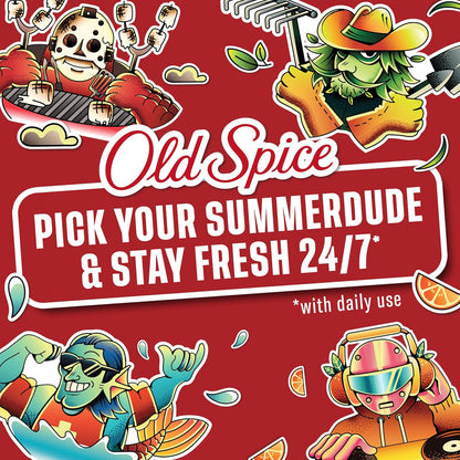 Old Spice Summerdudes Body Wash – Playful Father's Day Gift for Guys Who Grill, 24 oz Charred Marshmallow Scent