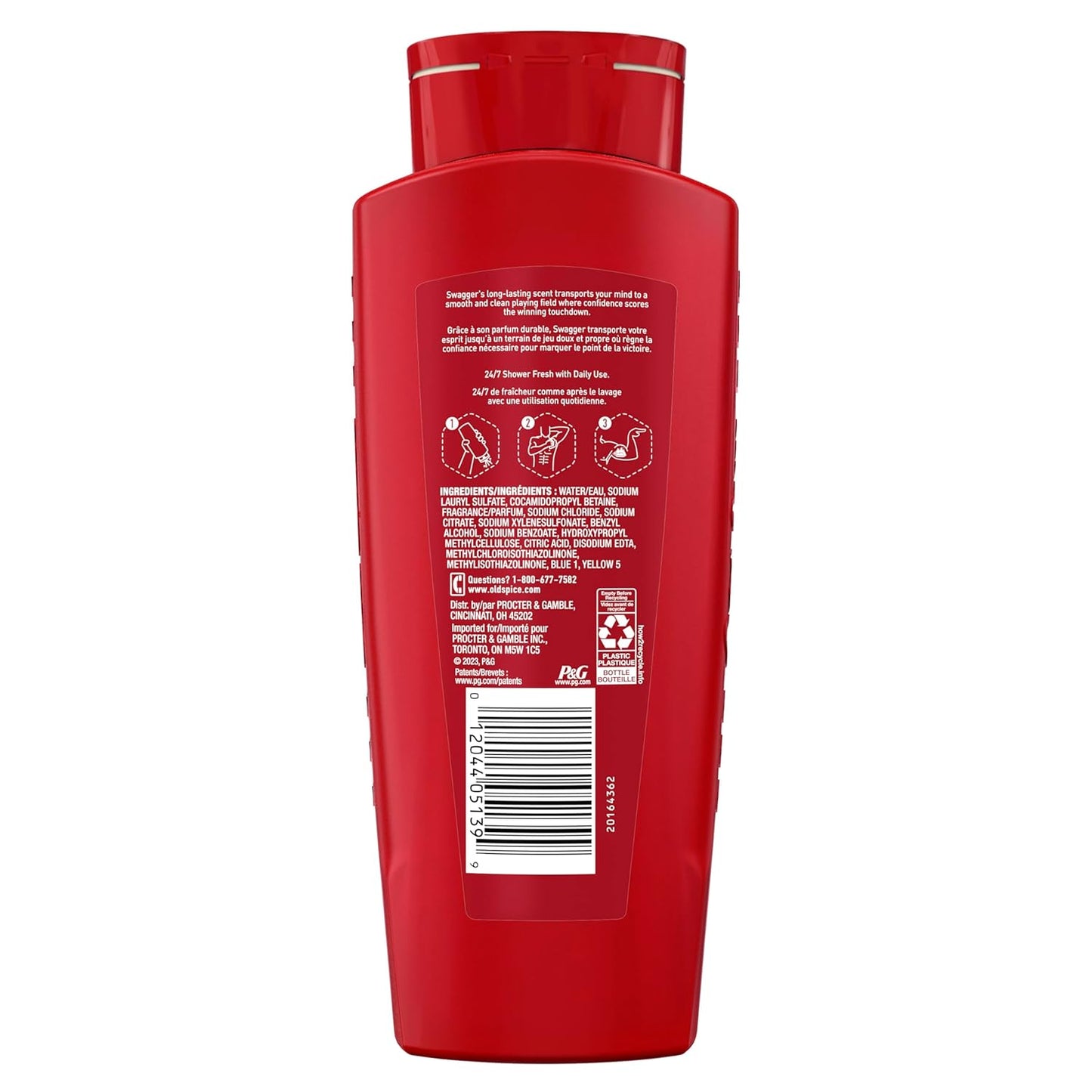 Old Spice Swagger Cedarwood Men's Body Wash Bundle of 6 Bottles, Long Lasting Scent Gift Idea for Husband, Dad, and Brothers on Christmas