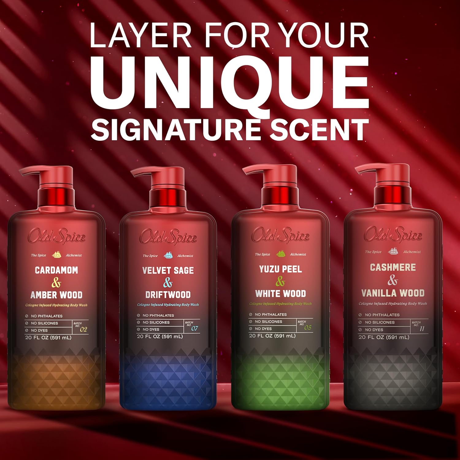 Old Spice The Spice Alchemist Body Wash – Mindful Morning Shower Ritual with Cardamom & Amber Wood Calming Cologne Hydration