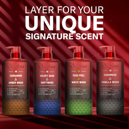 Old Spice The Spice Alchemist Body Wash – Mindful Morning Shower Ritual with Cardamom & Amber Wood Calming Cologne Hydration