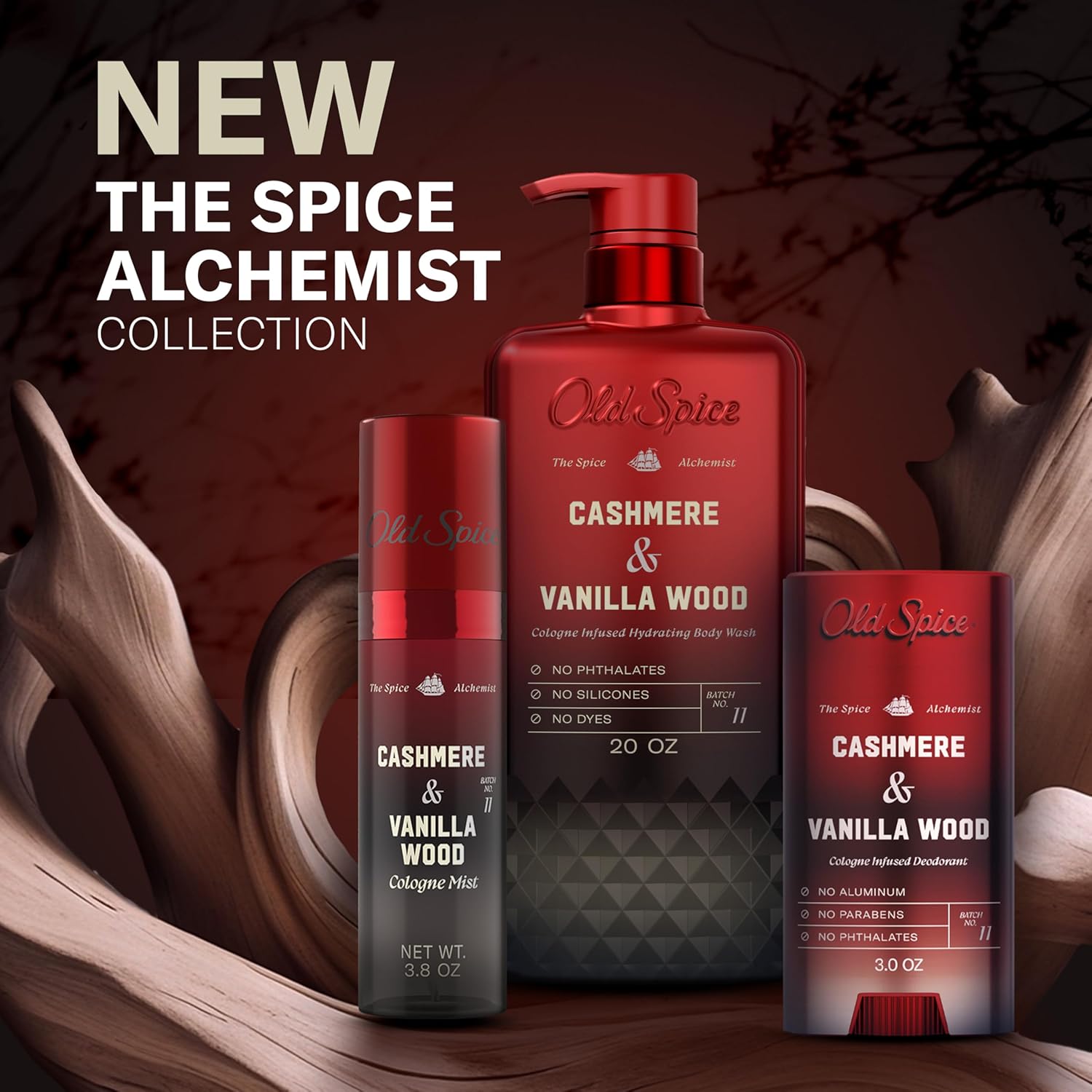 Old Spice The Spice Alchemist Body Wash – Mindful Morning Shower Ritual with Cardamom & Amber Wood Calming Cologne Hydration