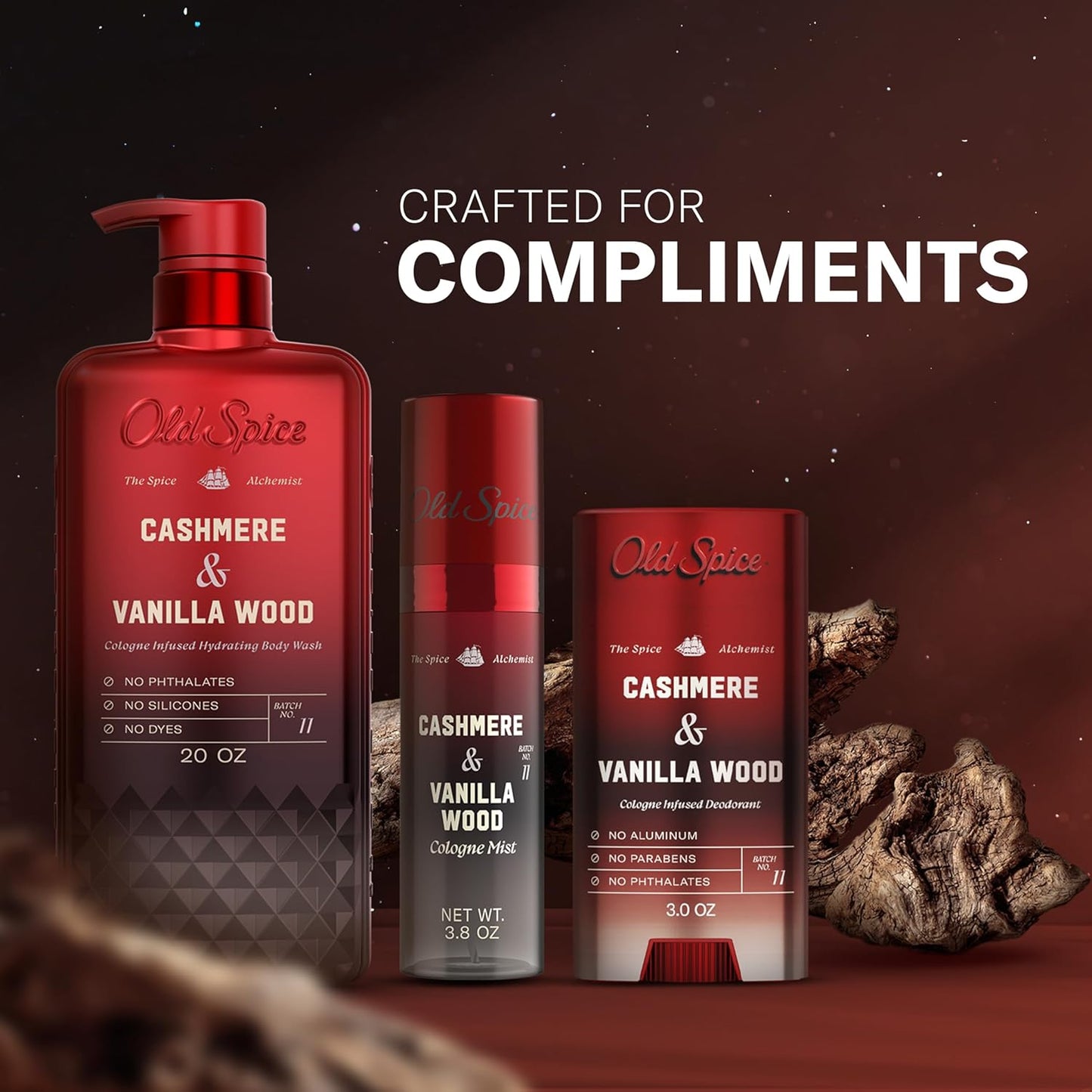 Old Spice The Spice Alchemist Body Wash – Mindful Morning Shower Ritual with Cardamom & Amber Wood Calming Cologne Hydration