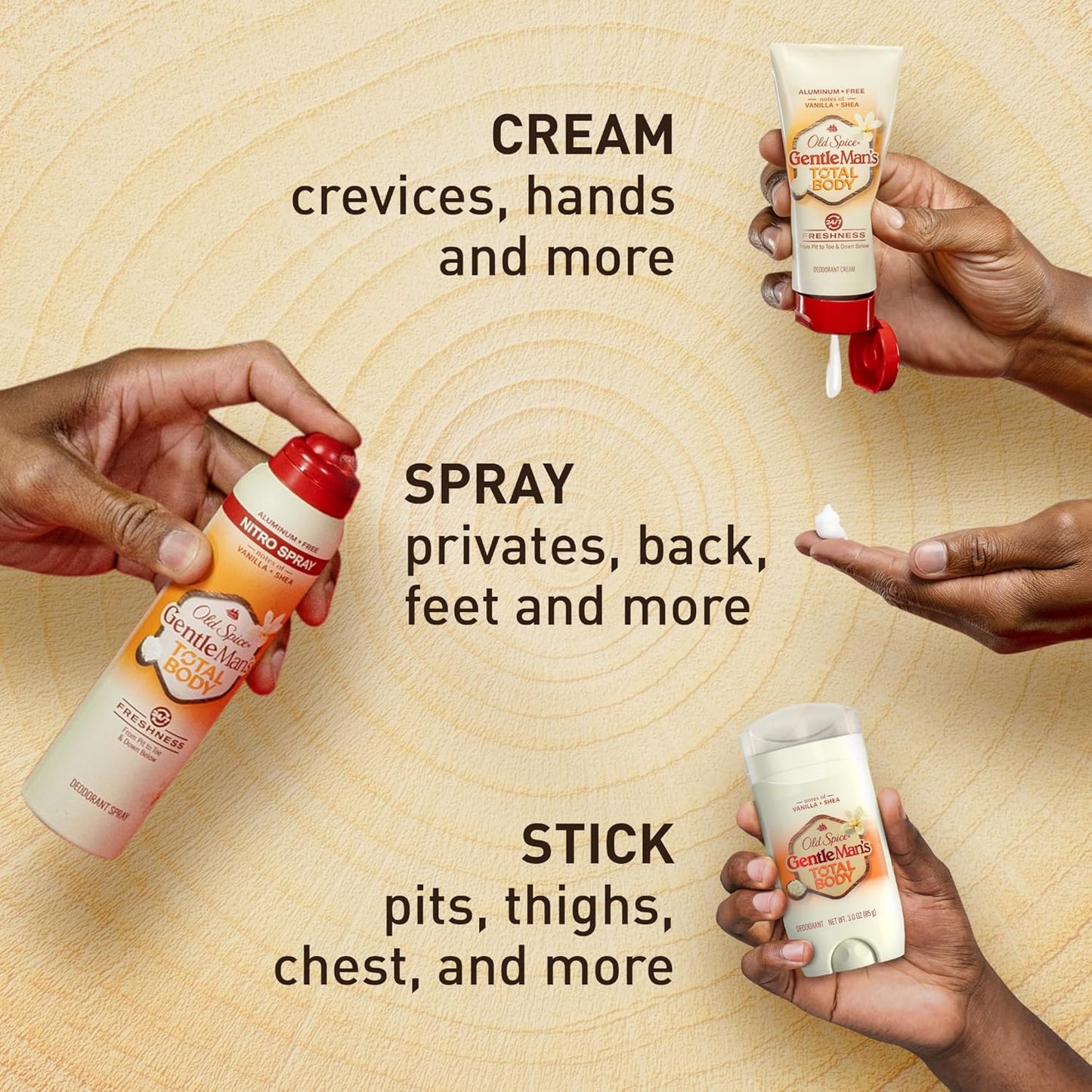 Old Spice Whole Body Deodorant Stick for Men – Gym Bag and Travel Stick, Aluminum Free, 3.0 oz