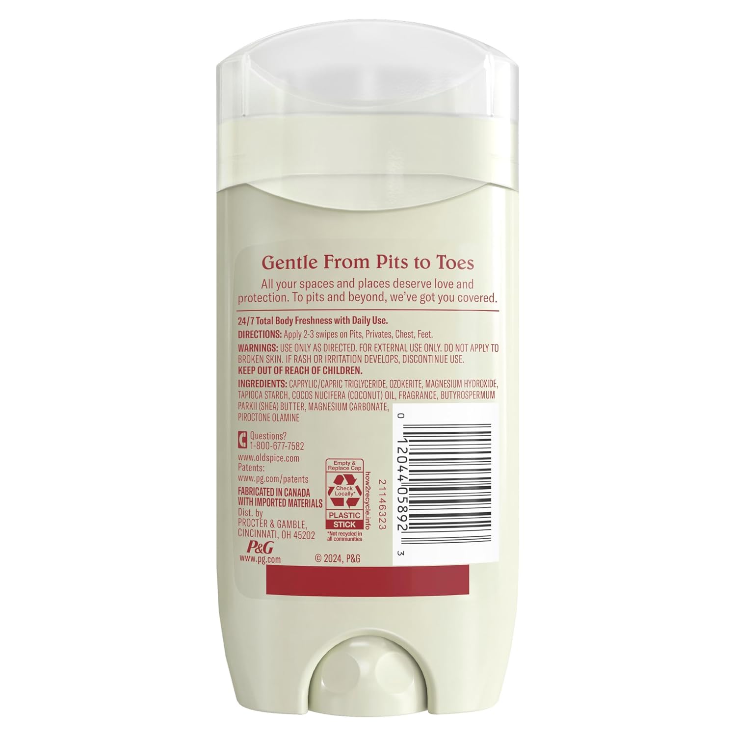 Old Spice Whole Body Deodorant Stick for Men – Gym Bag and Travel Stick, Aluminum Free, 3.0 oz