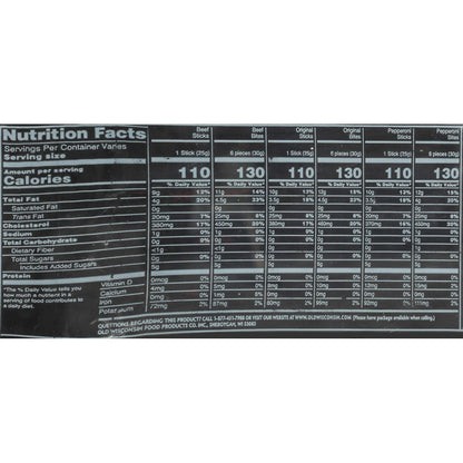 Old Wisconsin Beef Sausage Snack Sticks – Commuter Bag Protein for Long Drives and Errand Days