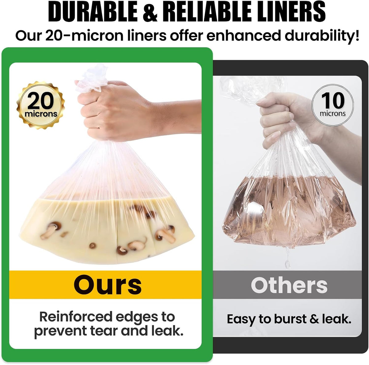 OLESBUR Oval Slow Cooker Liners – Heavy-Duty Outdoor Cooking Bags for Picnic and Patio Meals