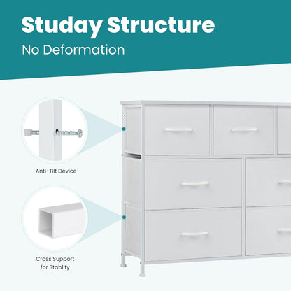 OLIXIS Wooden Top Storage Tower, Multi-Purpose Desk-Adjacent Dresser for Craft and Office Supplies