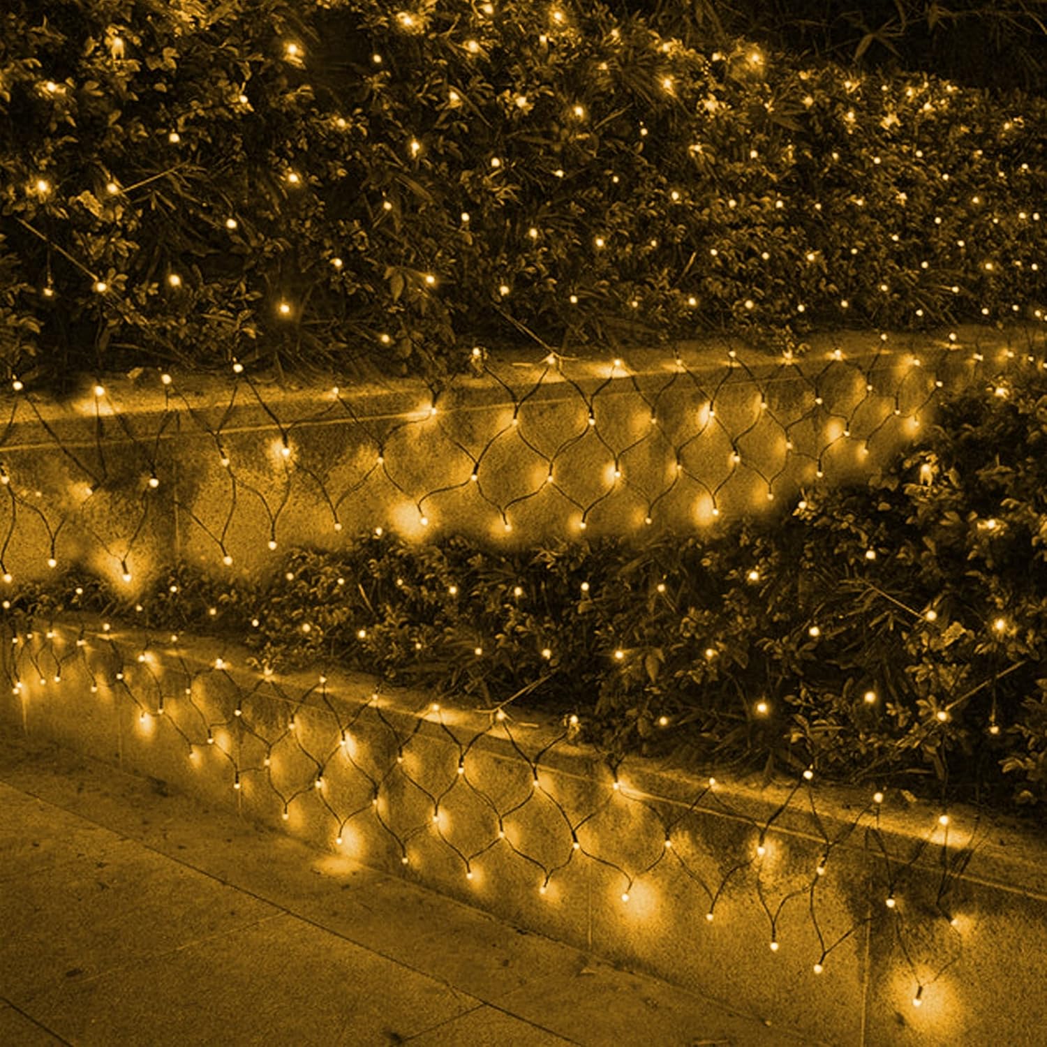 Ollny Christmas Net Lights – 12ft x 5ft Holiday Light Gift for Mom, Housewarming and Christmas Gift for Her, 8 Mode Plug in