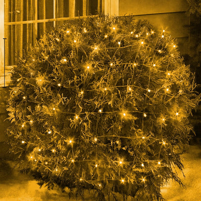 Ollny Christmas Net Lights – 12ft x 5ft Holiday Light Gift for Mom, Housewarming and Christmas Gift for Her, 8 Mode Plug in