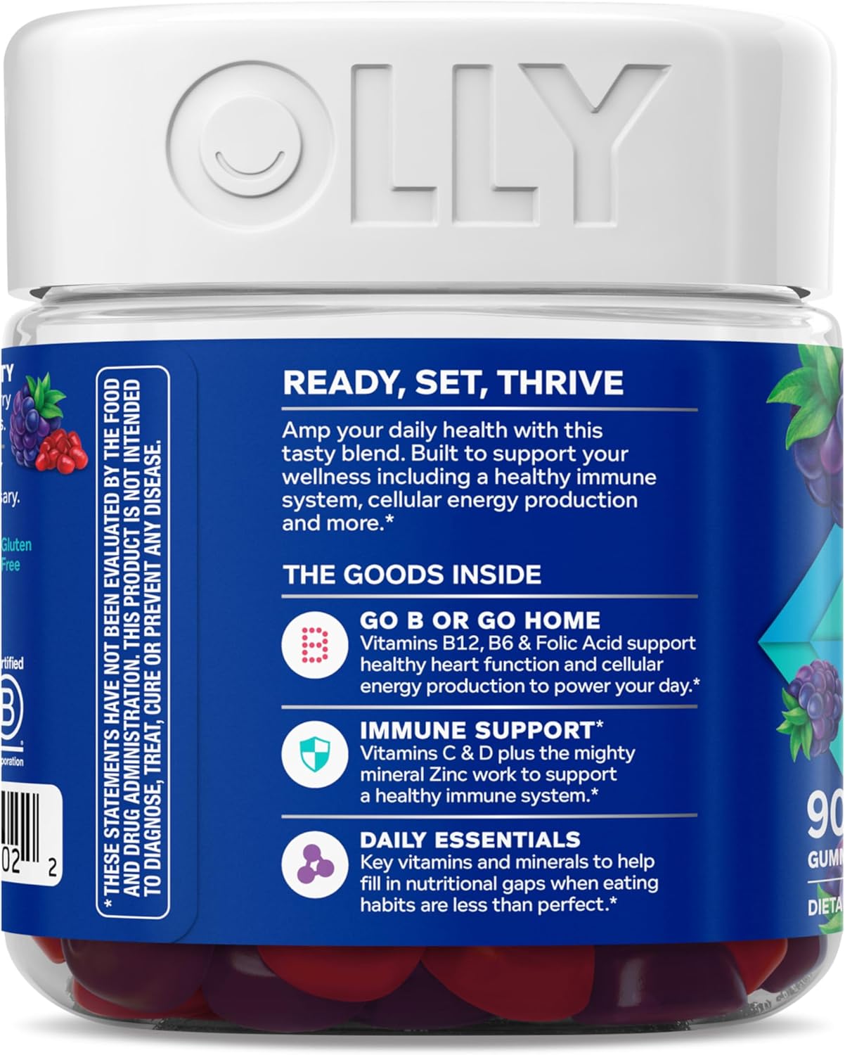 OLLY Men's Multivitamin Gummy – Desk-Side Vitamin Boost for the Modern Professional