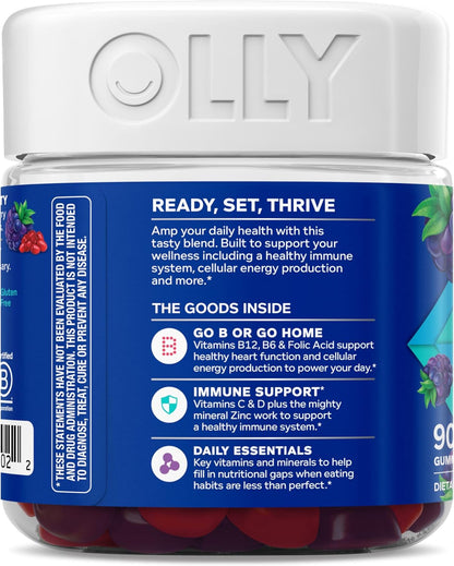 OLLY Men's Multivitamin Gummy – Desk-Side Vitamin Boost for the Modern Professional