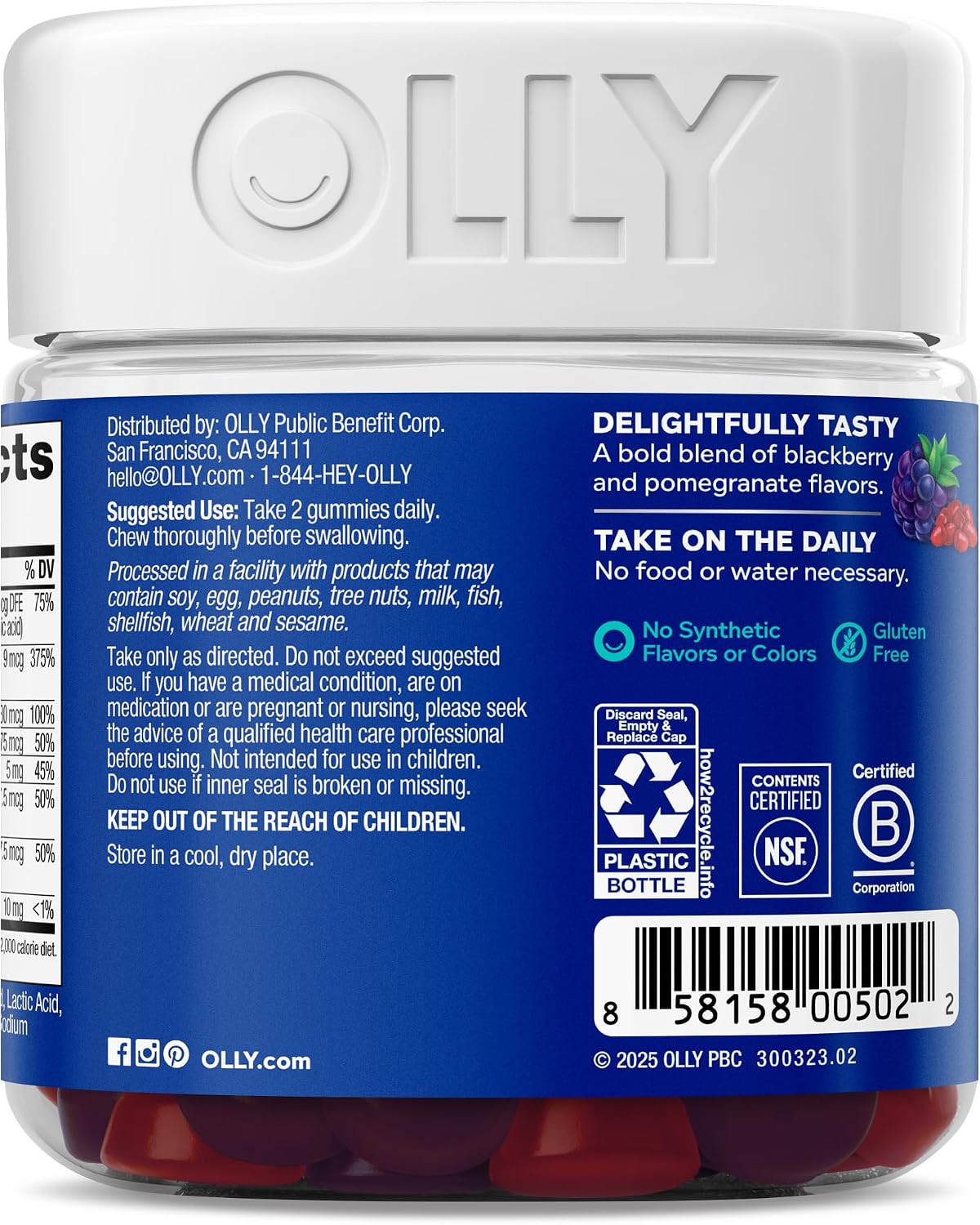 OLLY Men's Multivitamin Gummy – Desk-Side Vitamin Boost for the Modern Professional