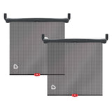 Munchkin Brica Sun Safety Car Window Shade – UV Blocking Car Window Cover with Heat Indicator, 2-Pack Black