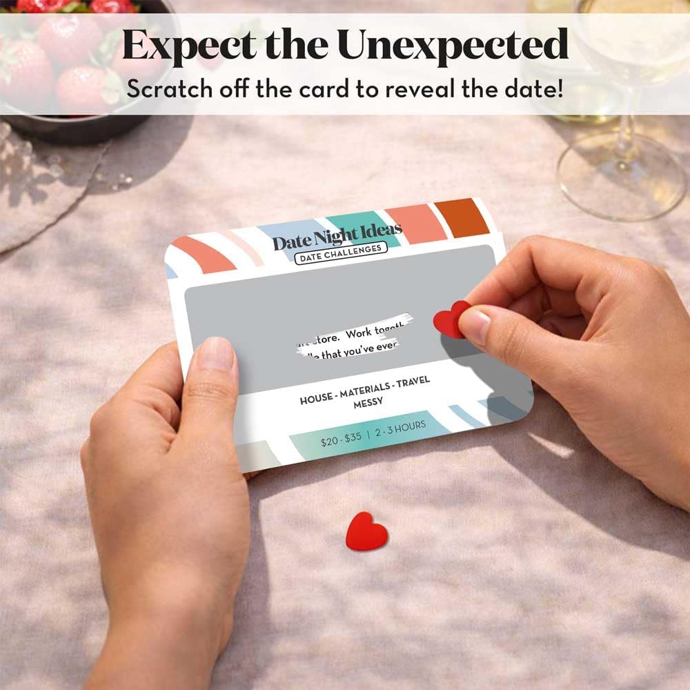 on-card category labels indicating location type, indoor/outdoor setting, and whether a nanny is needed