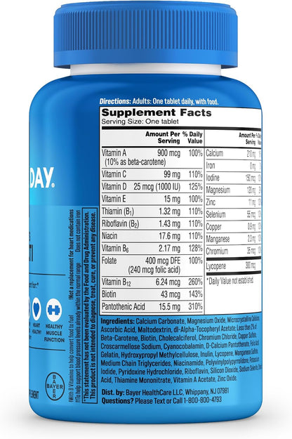 One A Day Men's Multivitamin – Daily Wellness Ritual for Men, Immune and Energy Support, 200 Tablets