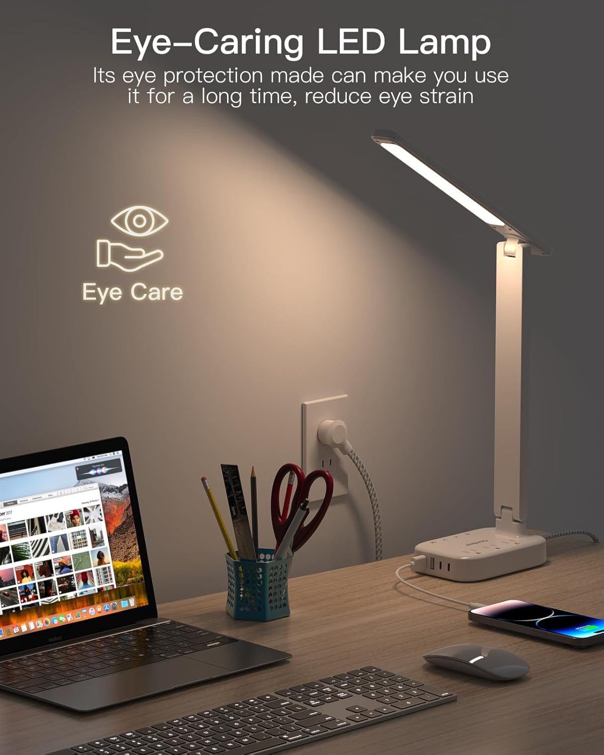 One Beat LED Lamp with USB-C Charging Hub – Thoughtful Housewarming Gift for New Apartment Dwellers