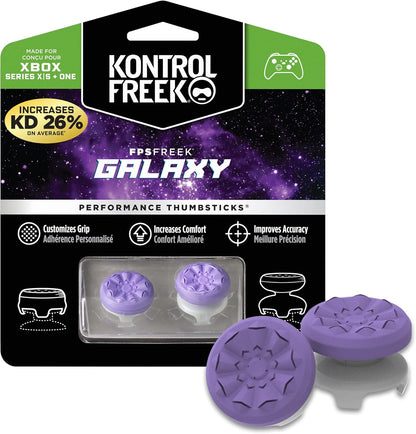 one high-rise concave thumbstick adding 10.0mm of height to the right analog stick for increased aim accuracy
