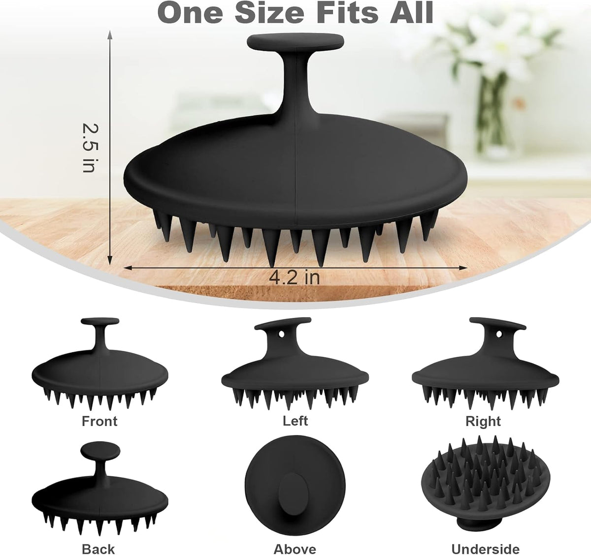 one-piece waterproof construction with no seams to harbor mold