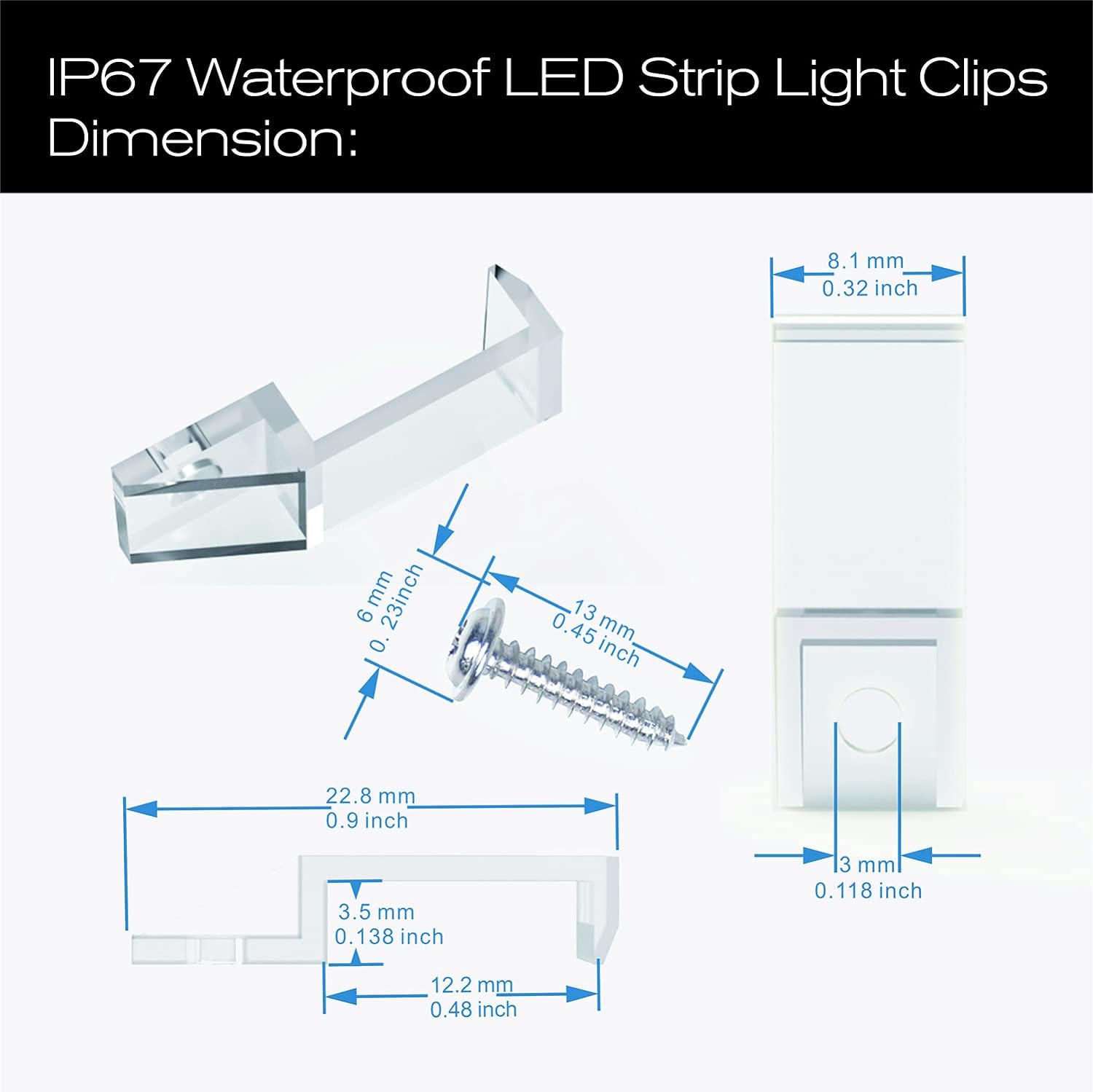 one-side screw fixing (single-screw) design versus traditional two-screw clips
