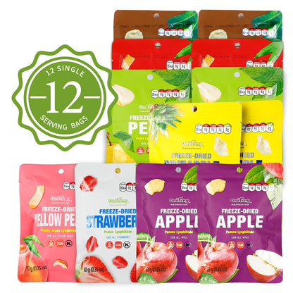 ONETANG Freeze-Dried Mixed Fruit, Post-Workout Bag Snack, High-Flavor Real Fruit with No Added Sugar