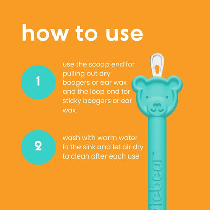 oogiebear Dual-Ended Nose Cleaner – Thoughtful New Parent Gift for Diaper Bag Essentials