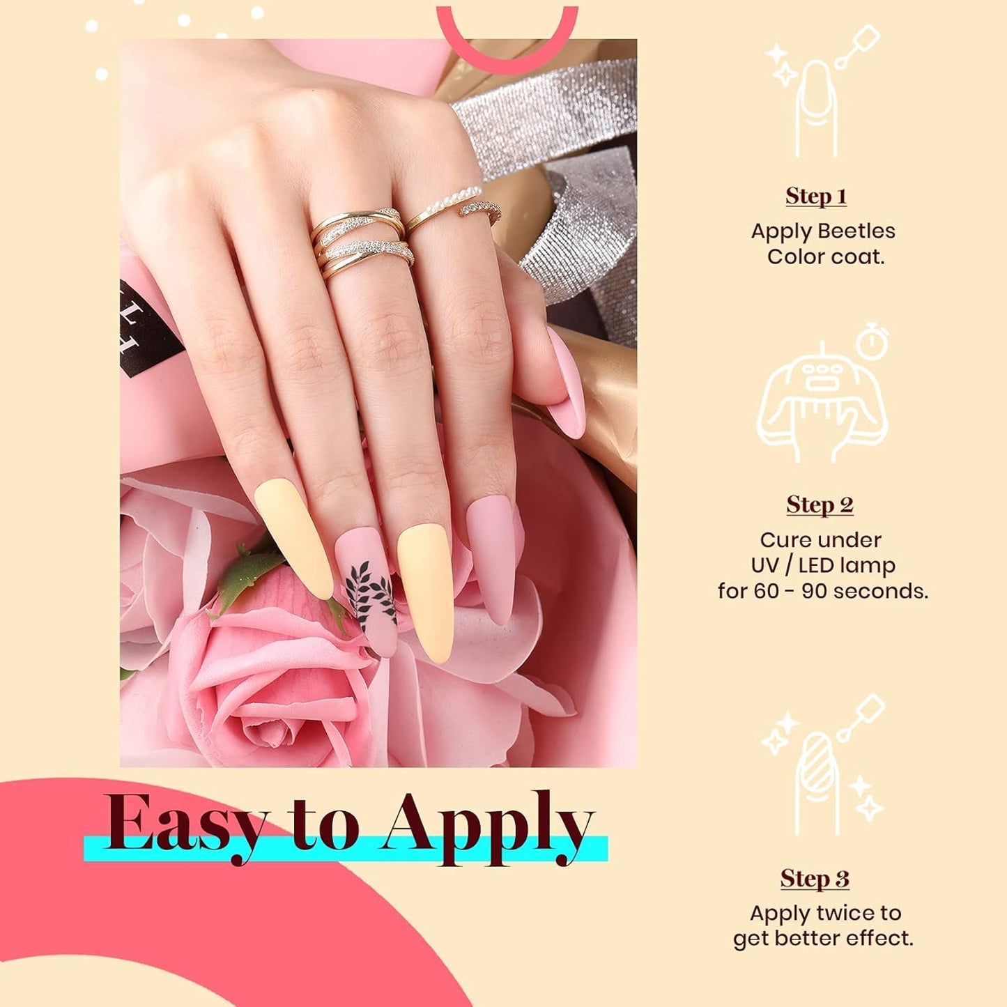 operates within a 105-variant color lineup spanning creme, shimmery, sheer, pearl, velvet, and flakie finishes
