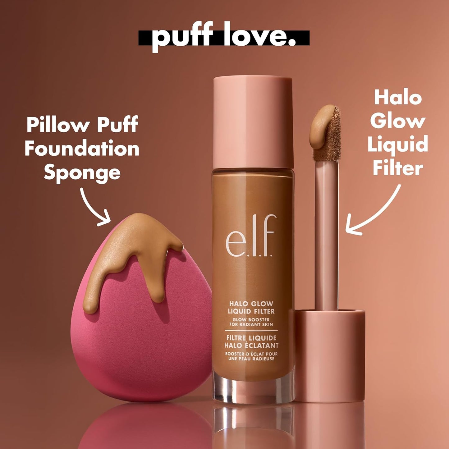 optimized for dry use with liquid and cream foundations