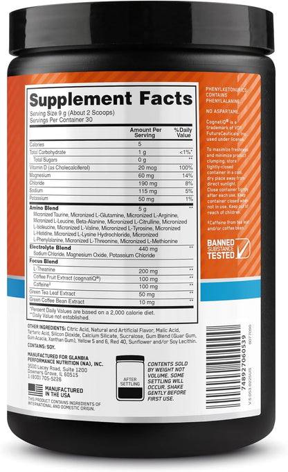 Optimum Nutrition Amino Energy Plus Focus – Self-Care Supplement for Home Gym Wind-Down Routines, Pre-Workout Calm Alertness