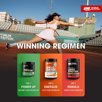 Optimum Nutrition Amino Energy Plus Focus – Self-Care Supplement for Home Gym Wind-Down Routines, Pre-Workout Calm Alertness