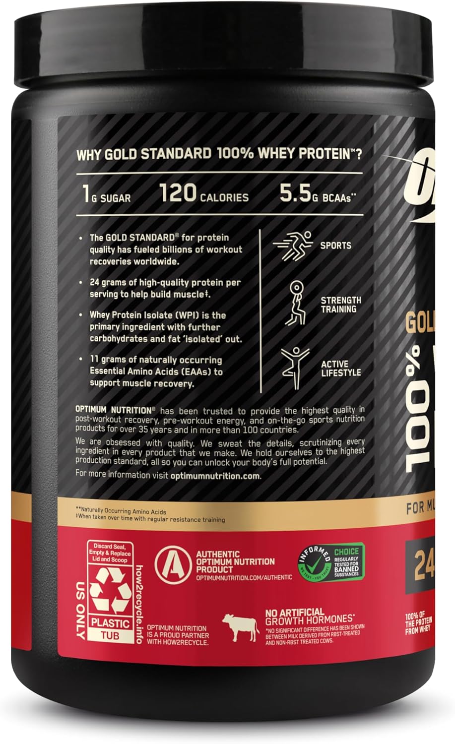 Optimum Nutrition Gold Standard 100% Whey – Quick Protein Fix for Busy Workdays and Back-to-Back Study Sessions
