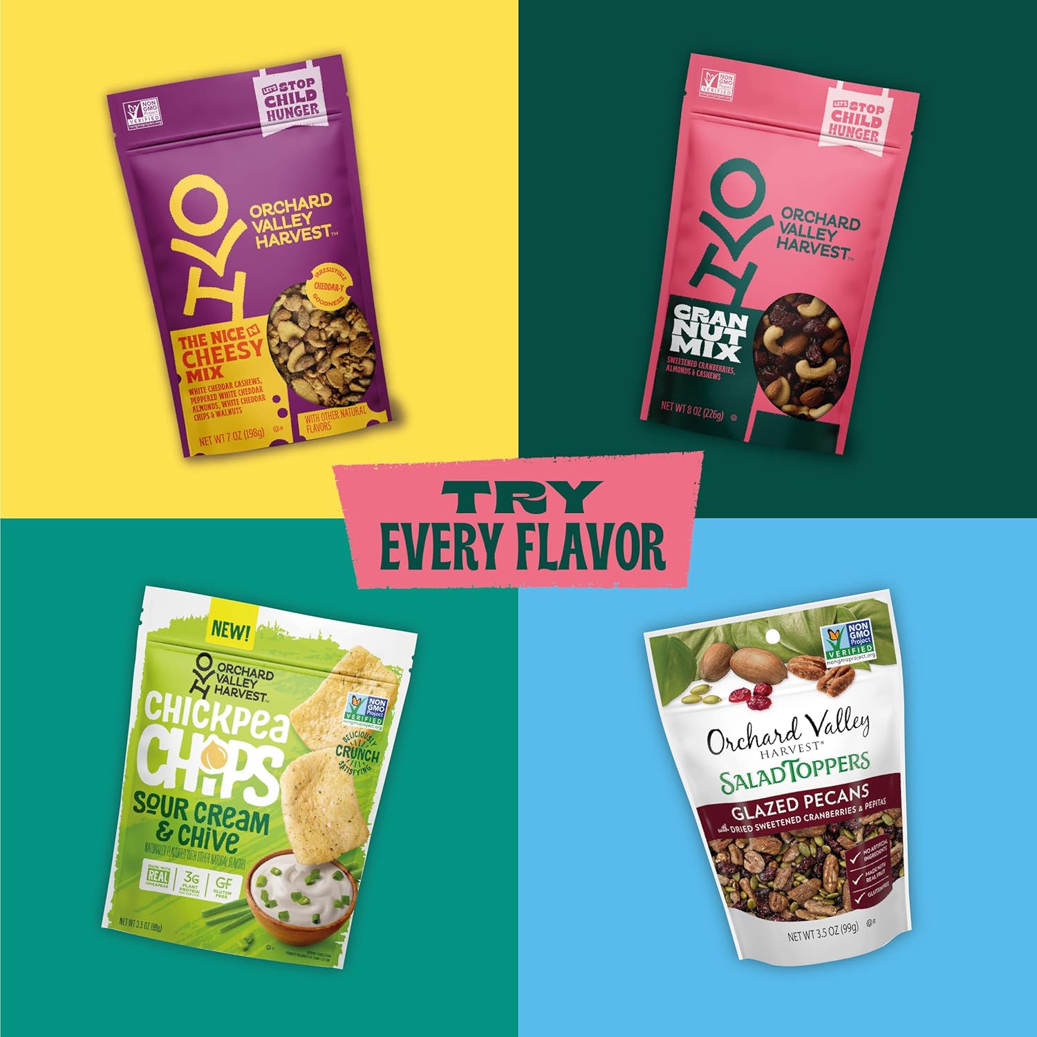 Orchard Valley Harvest Cran Nut Trail Mix – Allergen-Conscious Lunchbox Snack Pack for School Days