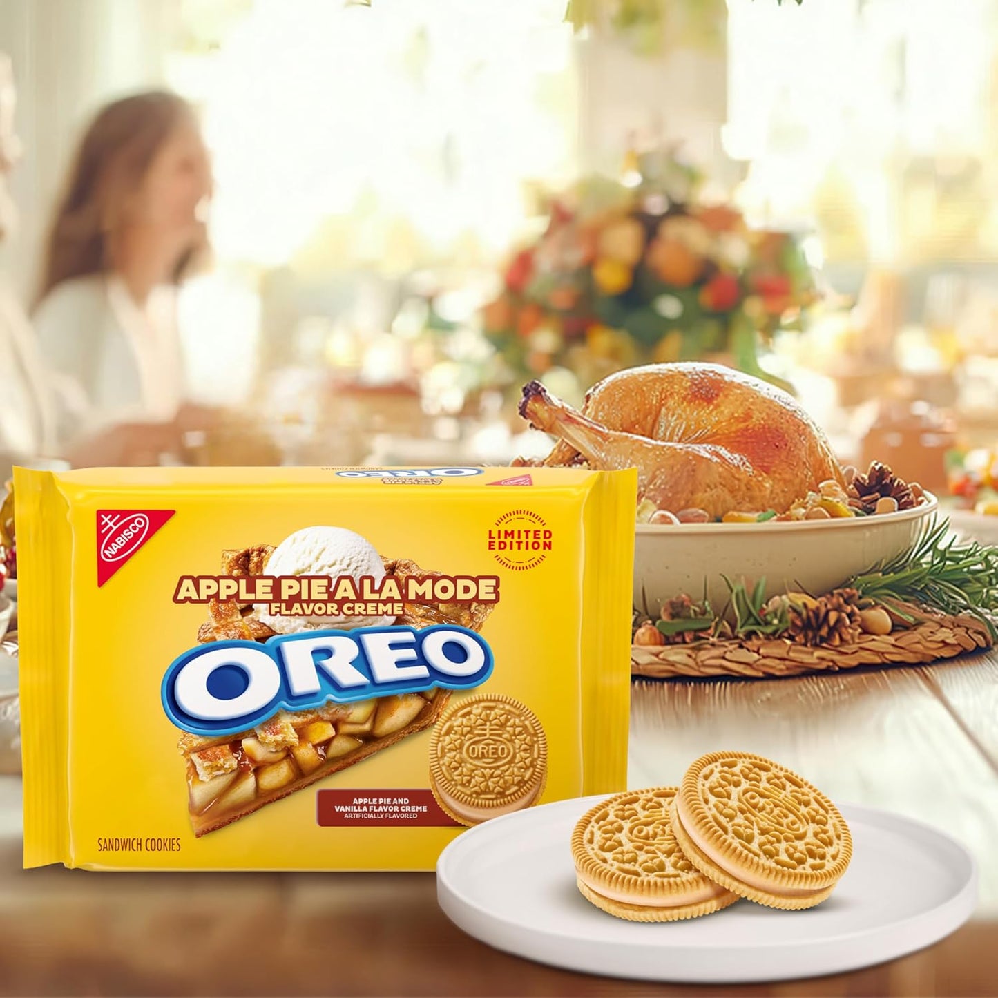 OREO Apple Pie a la Mode Cookies – Family Snack Pack for Kids' Tables and Lunches