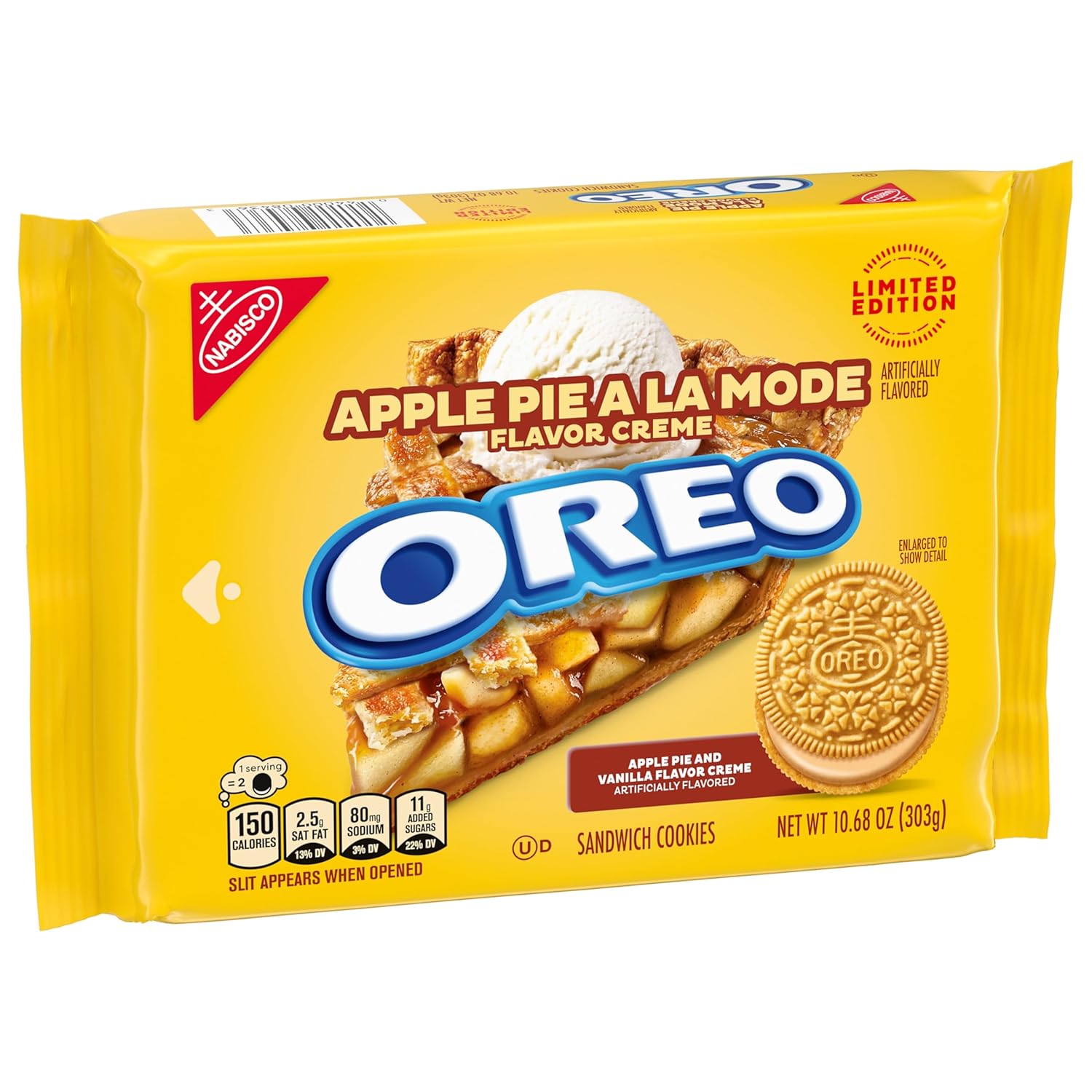 OREO Apple Pie a la Mode Cookies – Family Snack Pack for Kids' Tables and Lunches