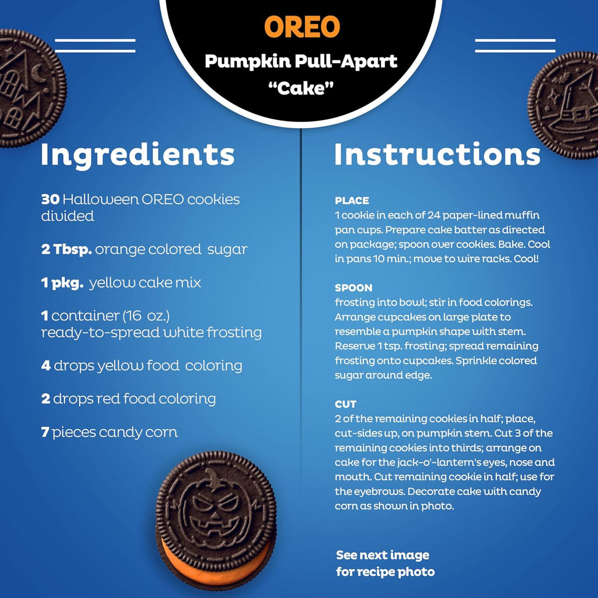 OREO Boo! Fall Treats Halloween Cookies – Safe Trick-or-Treat Snack Packs for Kids' Party Favors