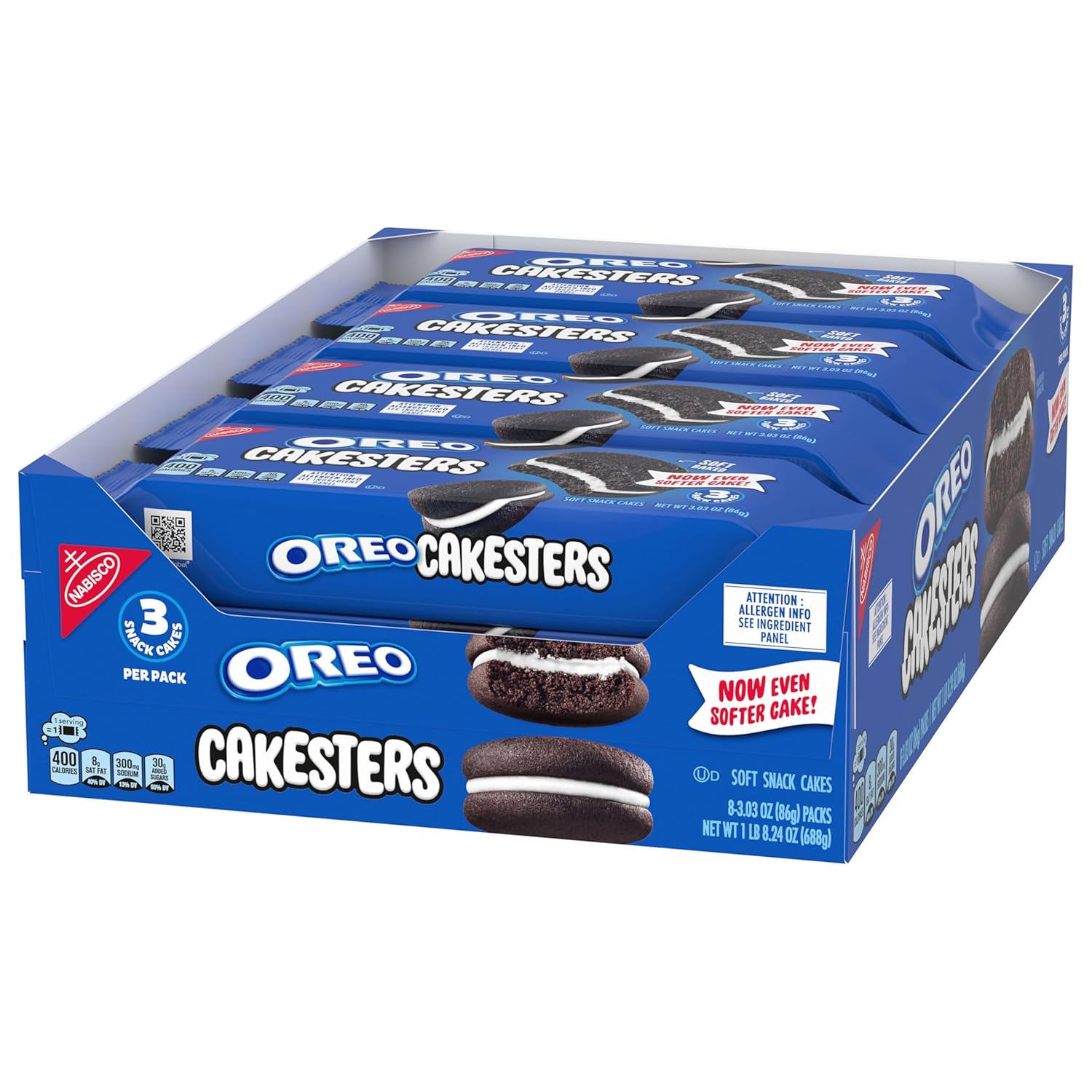 OREO Cakesters Soft Snack Cakes – Fun Birthday Gift Snack Pack for Chocolate Lovers