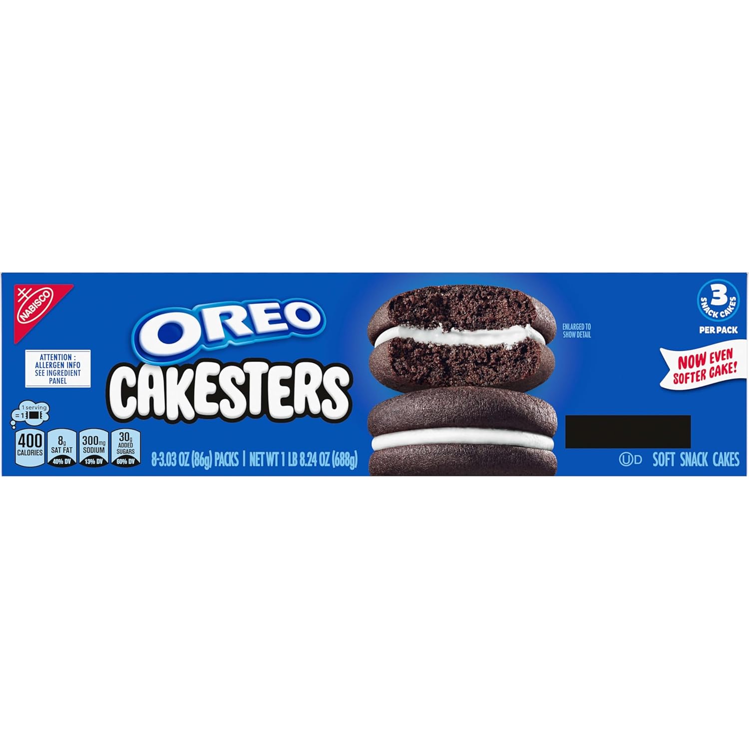 OREO Cakesters Soft Snack Cakes – Fun Birthday Gift Snack Pack for Chocolate Lovers