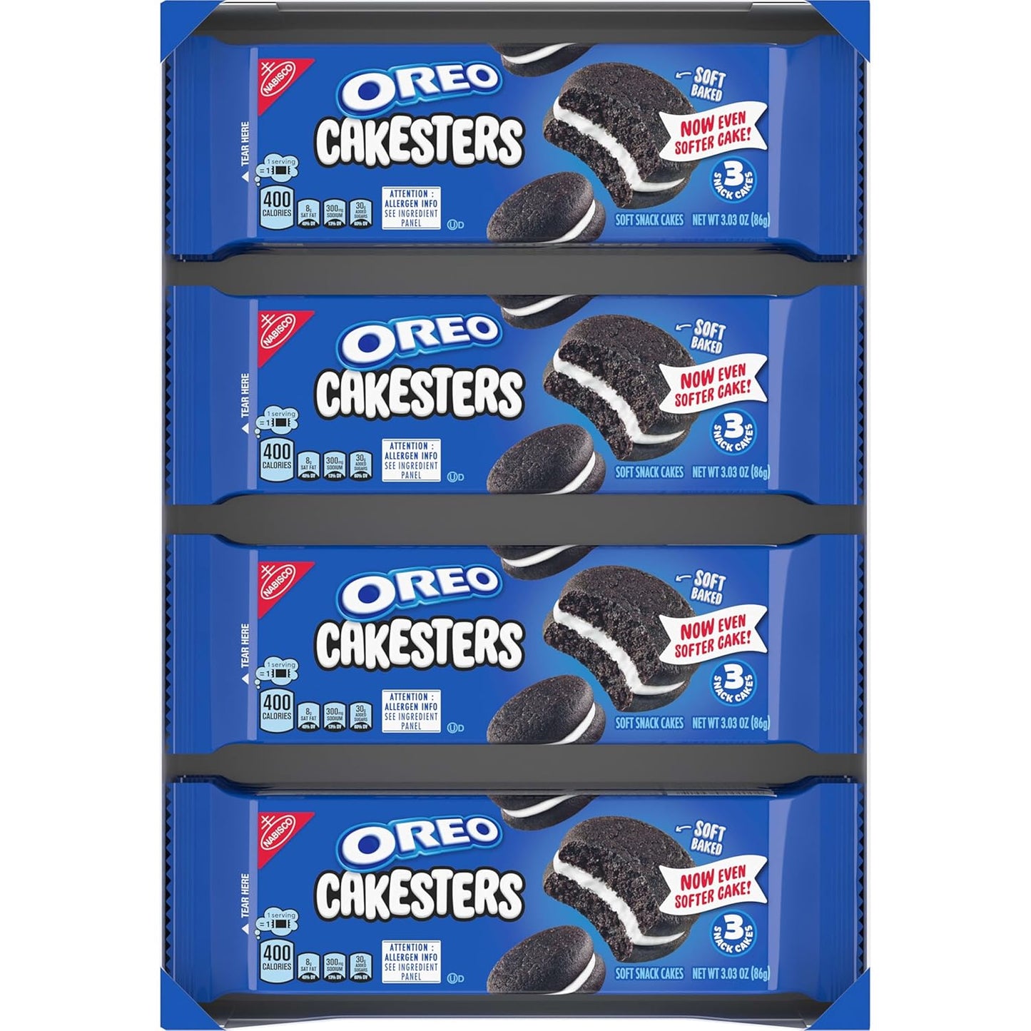 OREO Cakesters Soft Snack Cakes – Fun Birthday Gift Snack Pack for Chocolate Lovers