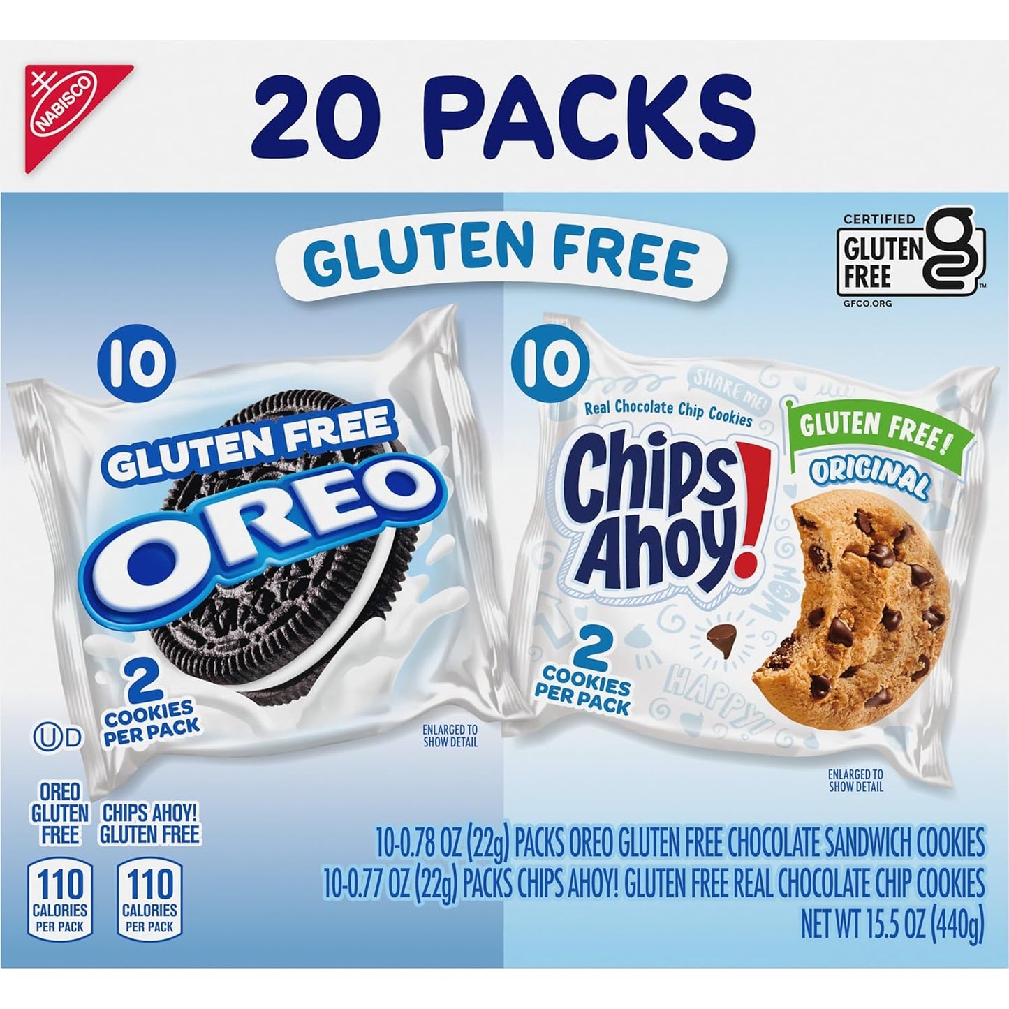 OREO & CHIPS AHOY! Gluten Free Cookies – Office Break Room Snack Packs for Staff with Celiac or Gluten Sensitivity