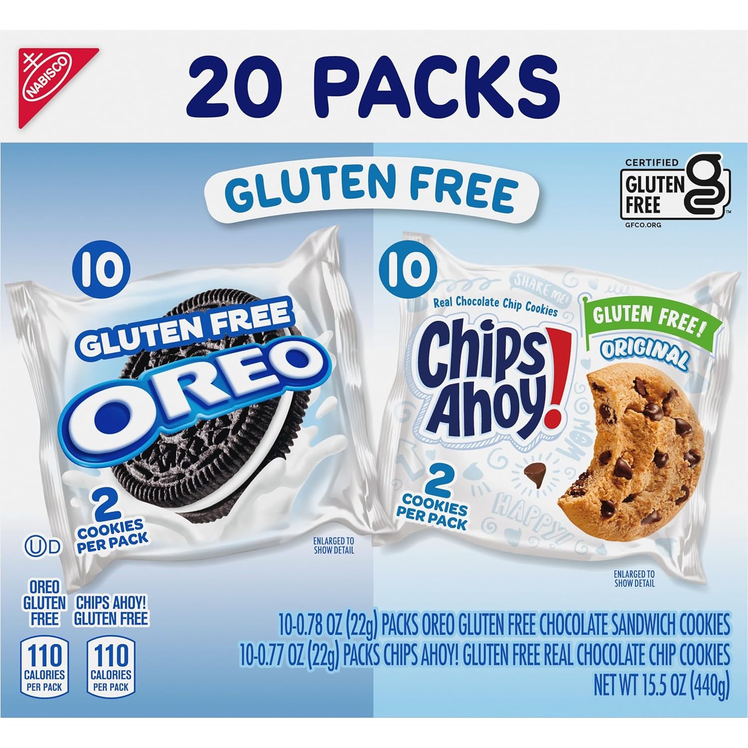 OREO & CHIPS AHOY! Gluten Free Cookies – Office Break Room Snack Packs for Staff with Celiac or Gluten Sensitivity