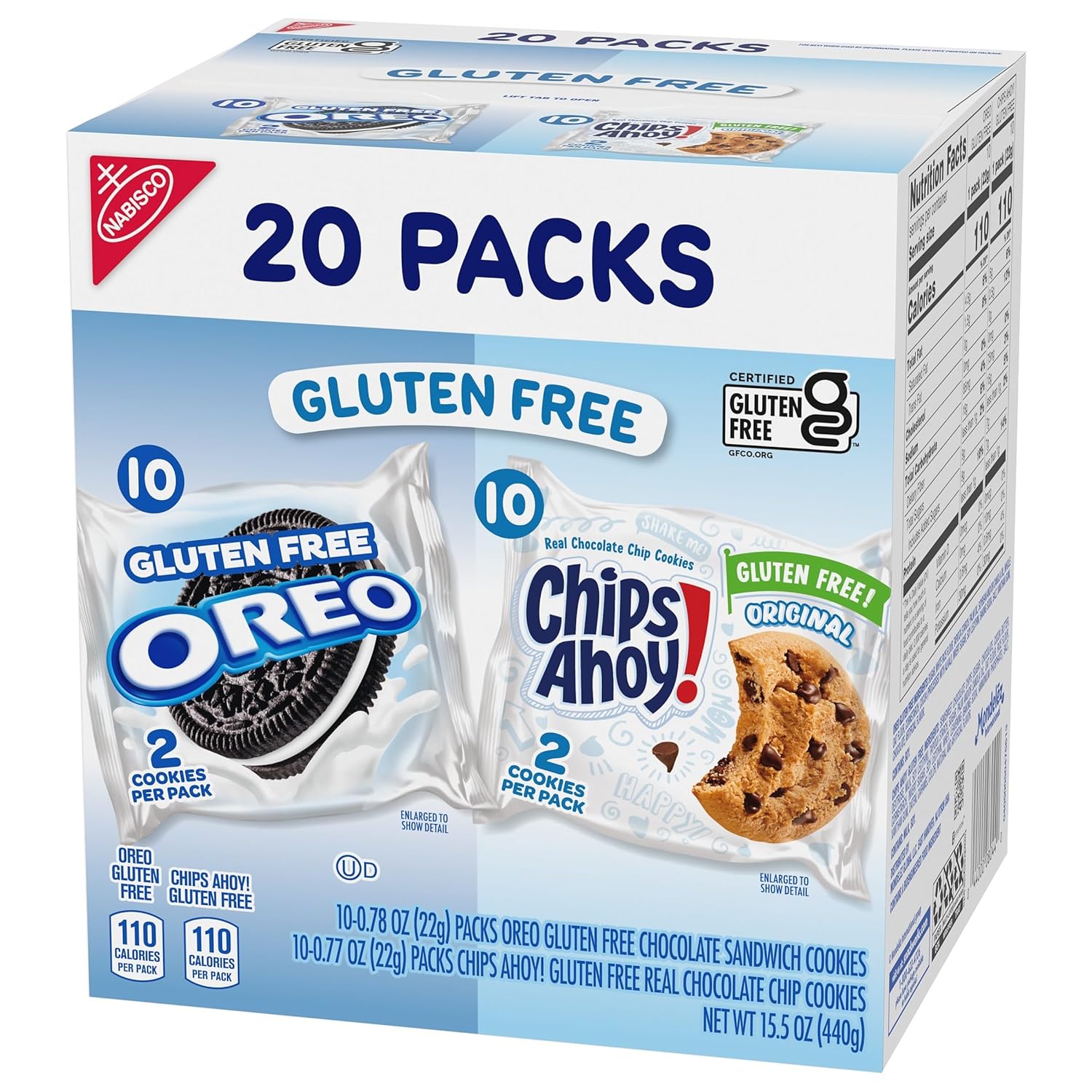 OREO & CHIPS AHOY! Gluten Free Cookies – Office Break Room Snack Packs for Staff with Celiac or Gluten Sensitivity