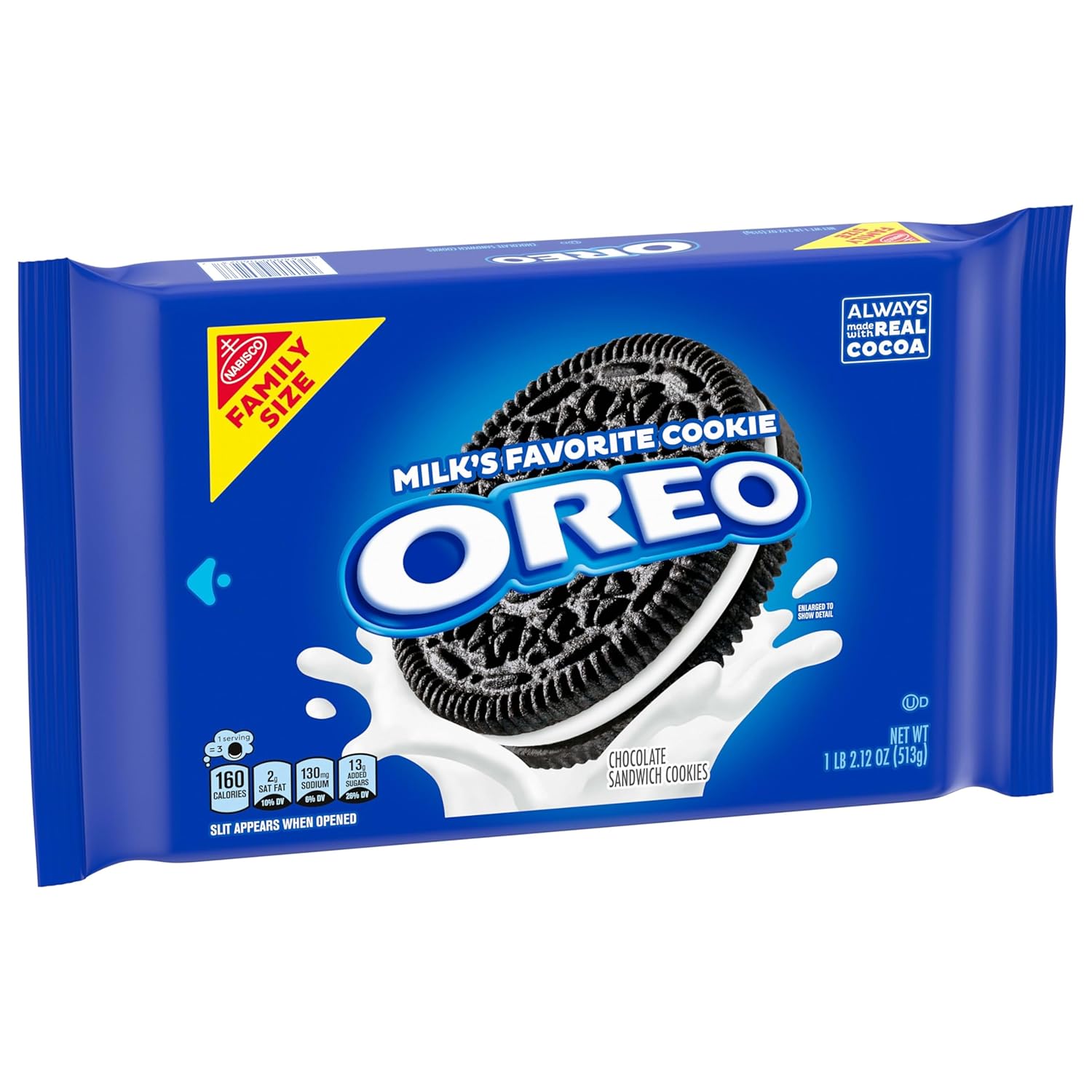 OREO Chocolate Sandwich Cookies, 3 Family Packs – Housewarming and Hostess Gift Basket Staple, Resealable