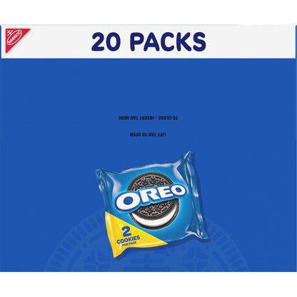 OREO Chocolate Sandwich Cookies Mini Packs – After-School Snacks for Kids & School Lunches, Kosher 40-Count Box