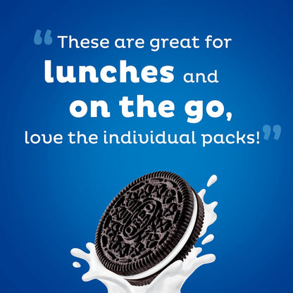 OREO Chocolate Sandwich Cookies Mini Packs – After-School Snacks for Kids & School Lunches, Kosher 40-Count Box