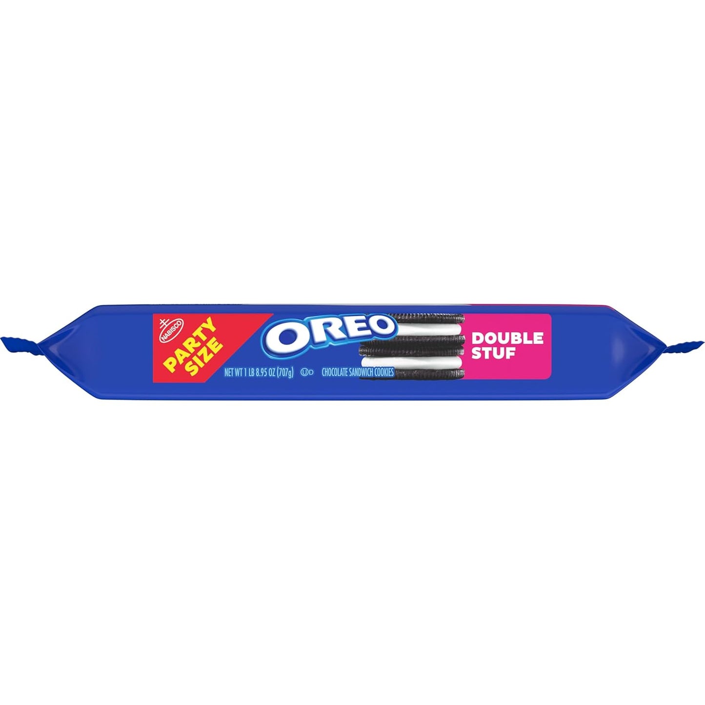 OREO Double Stuf Creme Filled Cookies – Family Pantry Staple for Lunchbox Treats, Birthday Party Favors, and Weekend Movie Nights, 24.95 oz