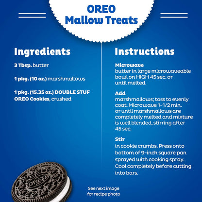 OREO Double Stuf Creme Filled Cookies – Family Pantry Staple for Lunchbox Treats, Birthday Party Favors, and Weekend Movie Nights, 24.95 oz