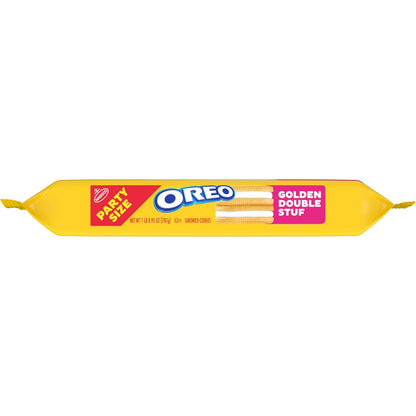 OREO Double Stuf Golden Sandwich Cookies for After-School Snacking, Family Pantry Pack 24.95 oz