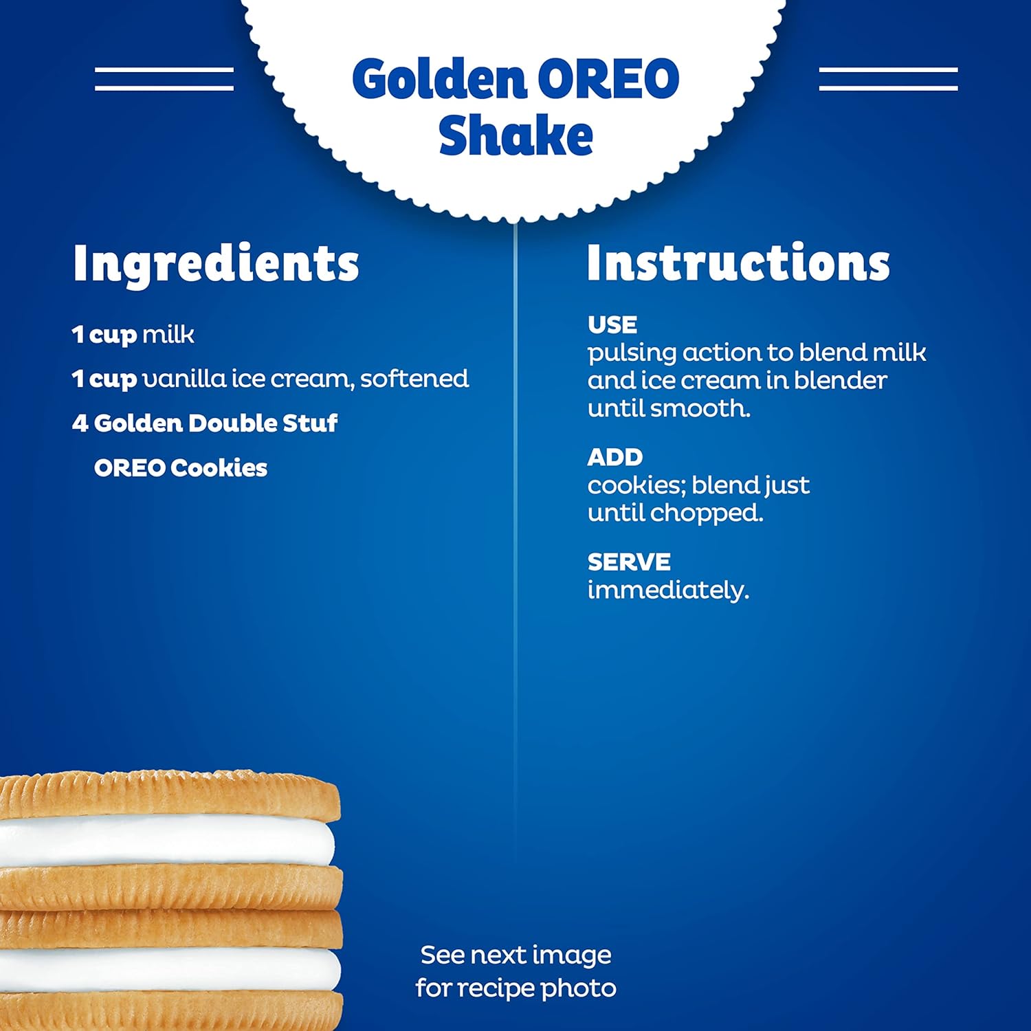OREO Double Stuf Golden Sandwich Cookies for After-School Snacking, Family Pantry Pack 24.95 oz