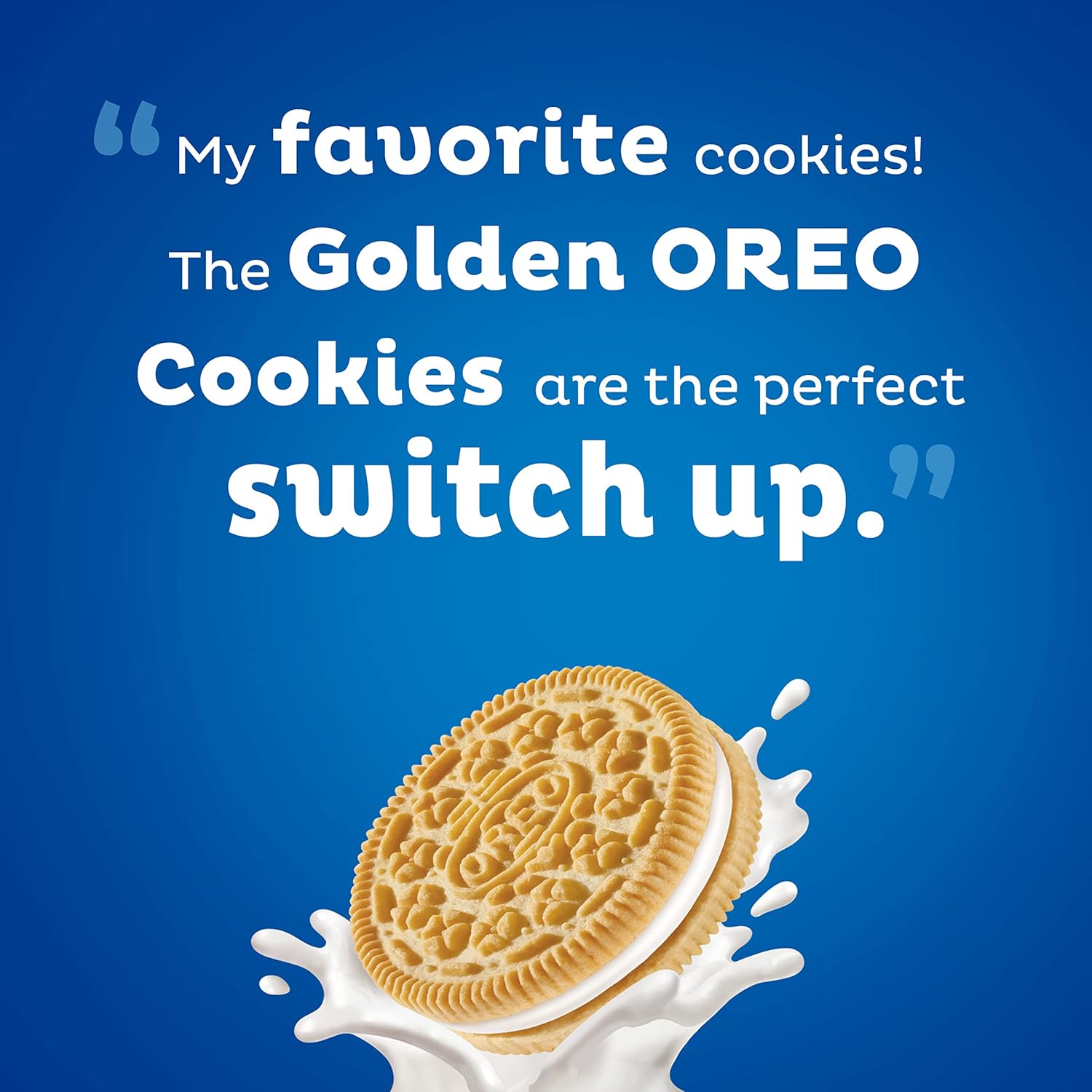 OREO Golden Sandwich Cookies 24.16 oz – Family Pantry Staple for Kids' Birthday Celebrations and Snack Time