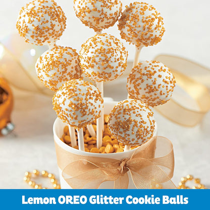 OREO Lemon Creme Cookies – After-School Treat for Children, Golden Vanilla Wafers Party Pack 24.95 oz