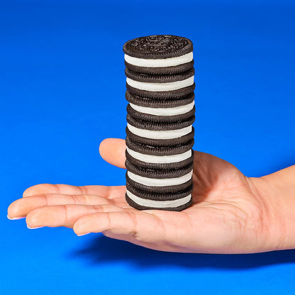 OREO Mega Stuf Cookies – Parent-Approved Pantry Treat for School-Age Kids, Resealable 17.6 oz Family Pack